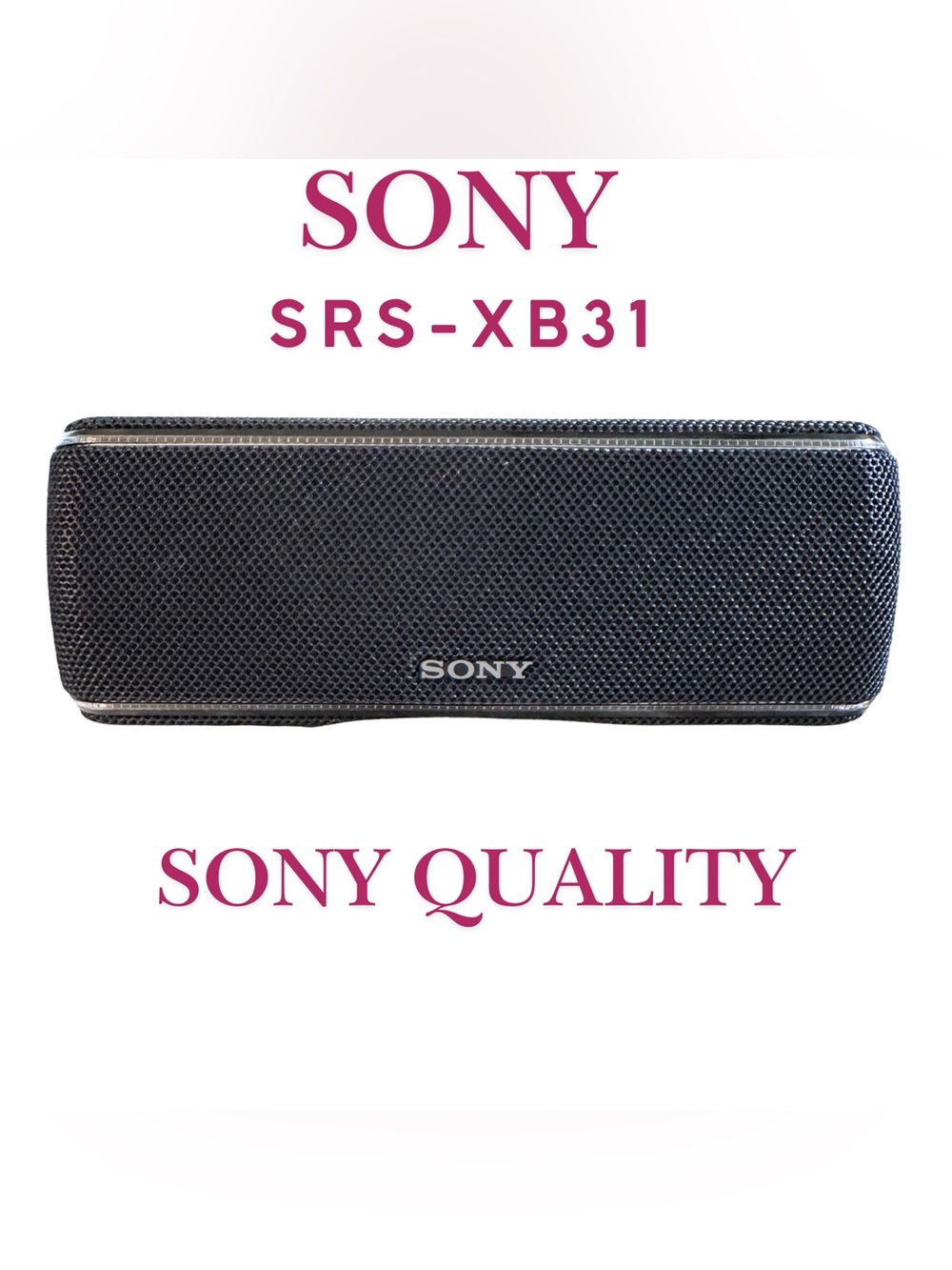 Sony Portable Bluetooth Speaker in Black Mesh